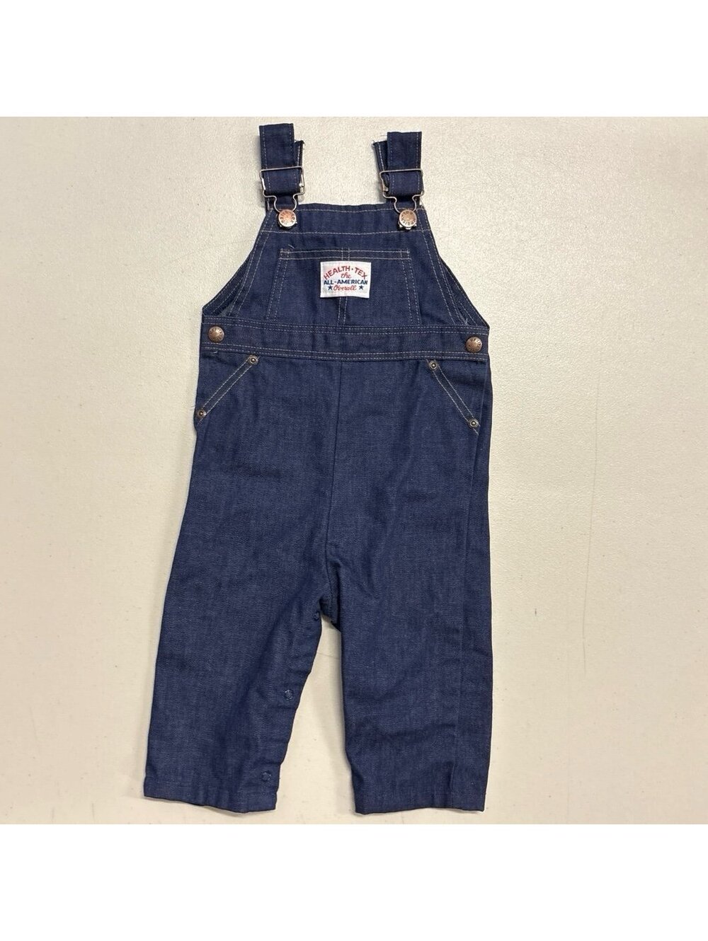 Vintage Health-Tex Denim Overalls Toddler 24 Months USA Made